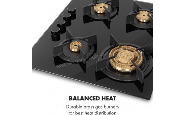 KLARSTEIN Goldflame 4 Noir - Br&ucirc;leurs en laiton