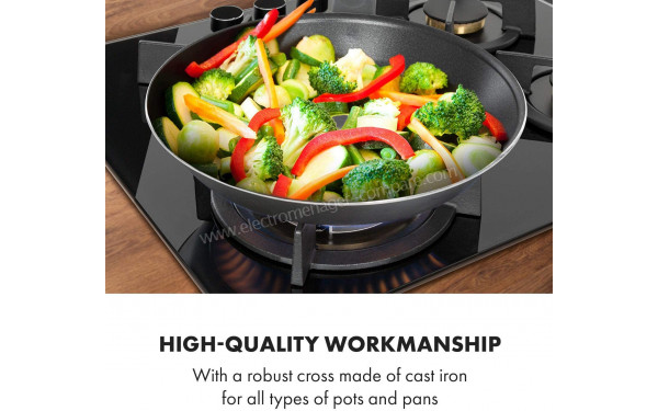 KLARSTEIN Goldflame 4 Noir - Foyer Wok