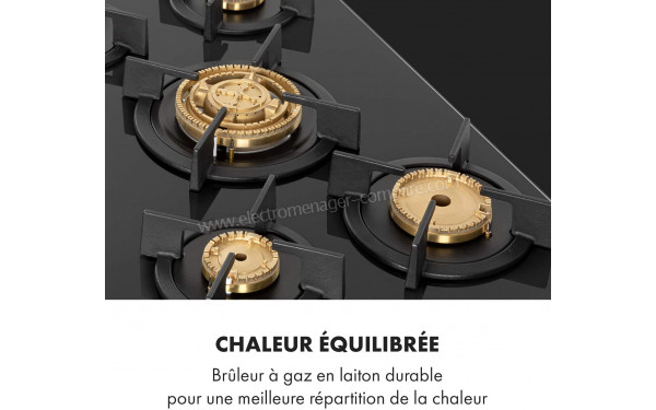 KLARSTEIN Goldflame 5 Noir - Br&ucirc;leurs en laiton