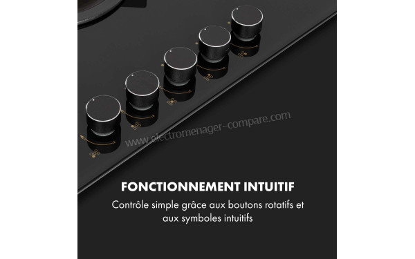 KLARSTEIN Goldflame 5 Noir - Panneau de commandes