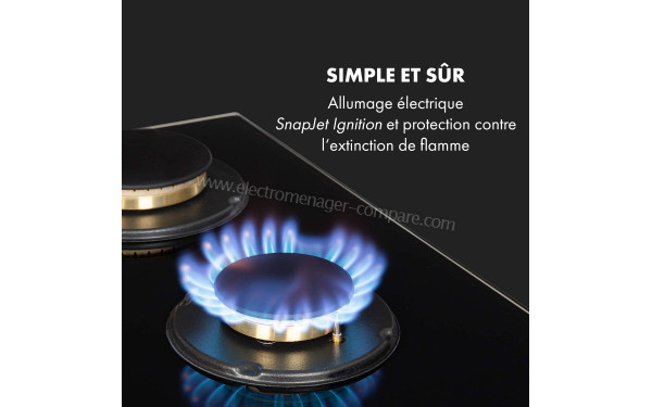 KLARSTEIN Goldflame 5 Noir - Allumage SnapJet Ignition