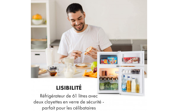 KLARSTEIN Big Daddy Cool 83 L Blanc - Vue de l'int&eacute;rieur