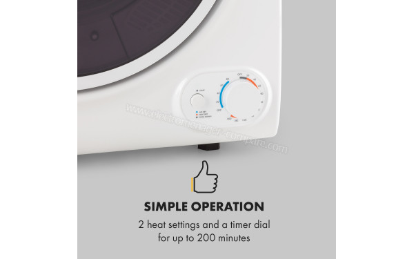 KLARSTEIN Jet Set 4000 Blanc - Panneau de commandes