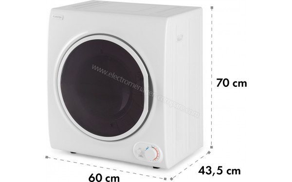 KLARSTEIN Jet Set 4000 Blanc - Dimensions