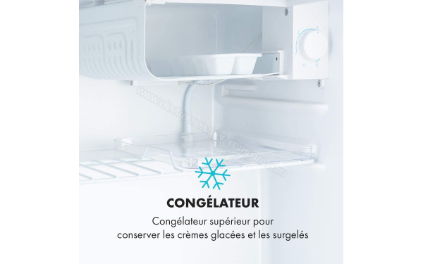 KLARSTEIN Spitzbergen Aca Blanc - Vue de la partie cong&eacute;lateur