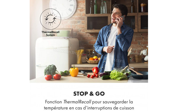 KLARSTEIN Delicatessa Slim Blanc - Mise en situation