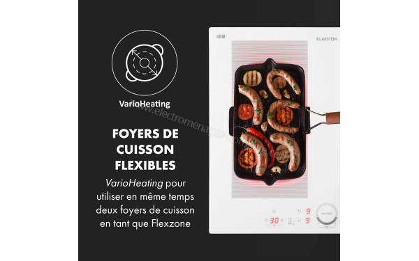 KLARSTEIN Delicatessa 60 Hybrid Blanc - Zone flex