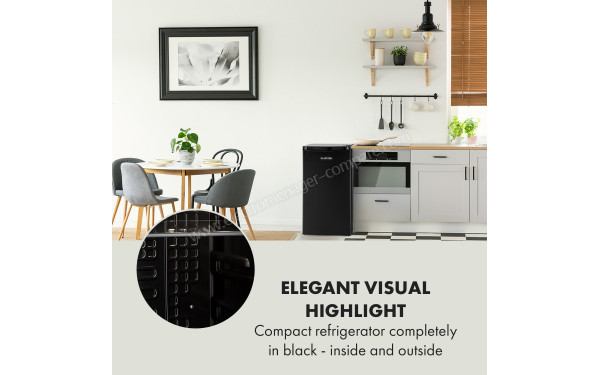 KLARSTEIN Obsidian 91 L Noir Classe A+ - Mise en situation