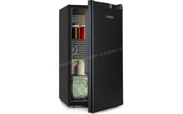 Klarstein 10027673 réfrigérateur Autoportante 85 L E Noir, Acier inoxydable