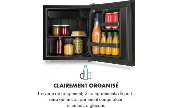 KLARSTEIN Obsidian 46 L Noir Classe F - Vue de l'int&eacute;rieur