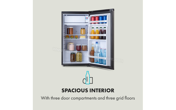 KLARSTEIN Yummy 90 L Argent Classe A+ - Vue de l'int&eacute;rieur