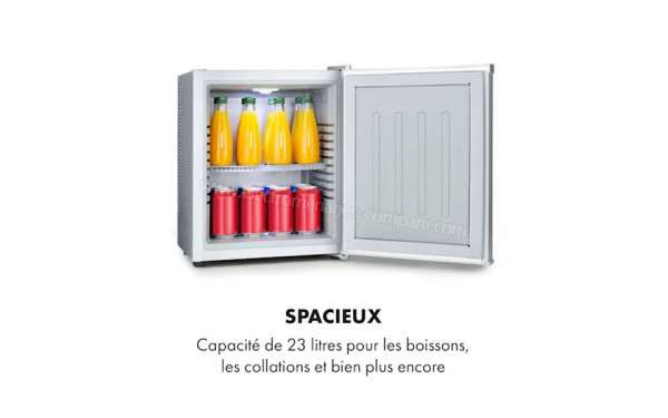 KLARSTEIN Happy Hour 23 Argent - Vue de l'int&eacute;rieur