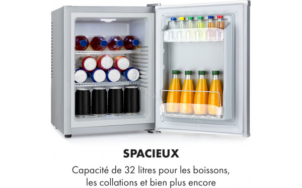 KLARSTEIN Happy Hour 32 Argent - Vue de l'int&eacute;rieur