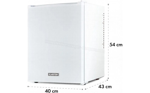 KLARSTEIN Happy Hour 37 Blanc - Dimensions