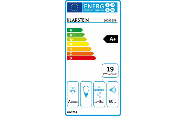 KLARSTEIN Full House 2.0 Syst&egrave;me Down Air - &Eacute;tiquette &eacute;nergie