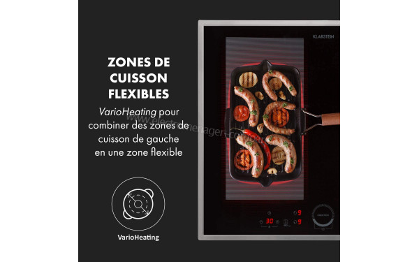 KLARSTEIN Delicatessa 60 Hybrid Prime - Zones de cuisson flexibles