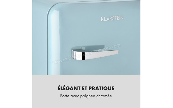 KLARSTEIN Audrey Mini 2 en 1 Bleu - Zoom sur la poign&eacute;e
