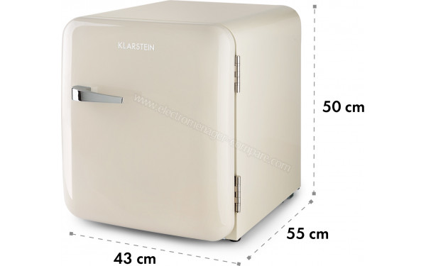 KLARSTEIN Audrey Mini 2 en 1 Cr&egrave;me - Dimensions