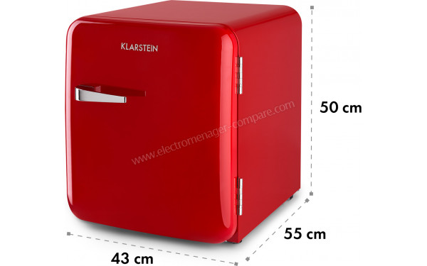 KLARSTEIN Audrey Mini 2 en 1 Rouge - Dimensions