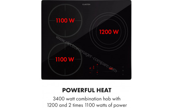 KLARSTEIN TrinityCook Hybrid - Zoom sur les foyers
