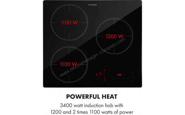 KLARSTEIN TrinityCook - Zoom sur les foyers &agrave; induction