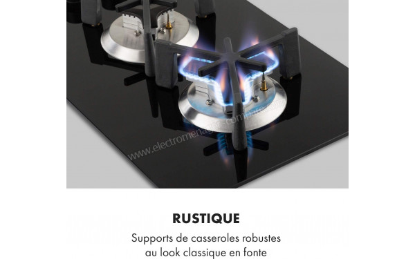 KLARSTEIN Trifecta Domino - Zoom sur les foyers &agrave; gaz