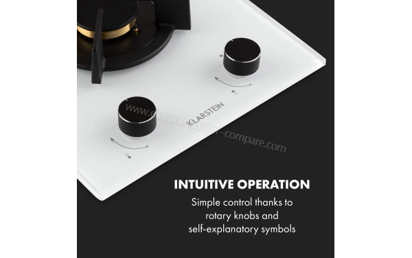 KLARSTEIN Goldflame 2 Blanc - Panneau de commandes