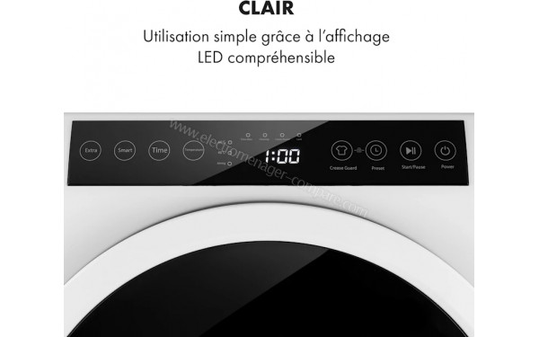 KLARSTEIN EZ Dry Blanc - Panneau de commandes