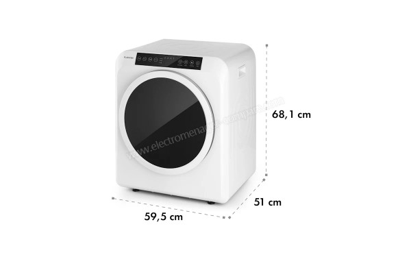 KLARSTEIN EZ Dry Blanc - Dimensions