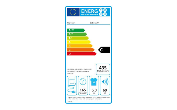 KLARSTEIN EZ Dry Gris - &Eacute;tiquette &eacute;nergie