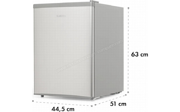 KLARSTEIN Cool Kid Mini Argent - Dimensions