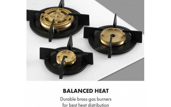 KLARSTEIN Goldflame 5 Blanc - Zoom sur les foyers au gaz