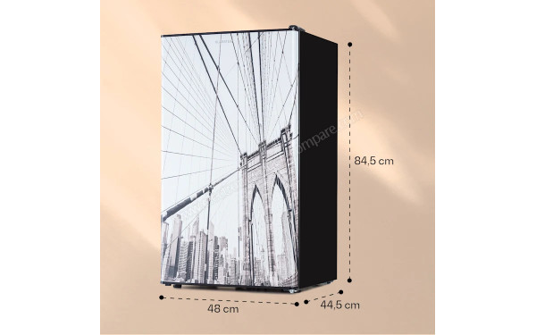 KLARSTEIN CoolArt 79 L Cool City - Dimensions