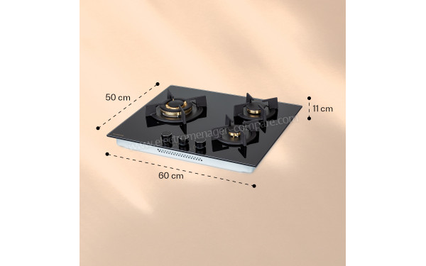 KLARSTEIN Goldflame 3 Noir - Dimensions