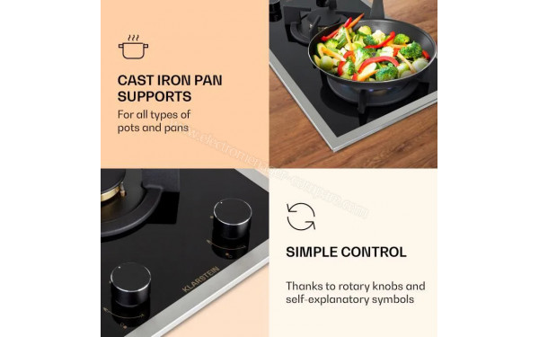 KLARSTEIN Goldflame Domino Prime Noir - Mise en situation