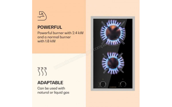 KLARSTEIN Goldflame Domino Prime Noir - Mise en situation