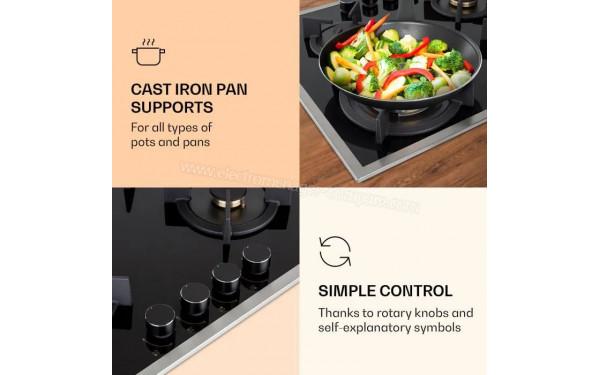 KLARSTEIN Goldflame Domino 4 Prime Noir - Mise en situation