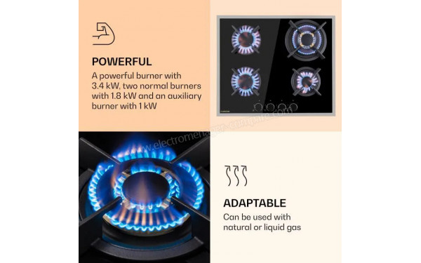 KLARSTEIN Goldflame Domino 4 Prime Noir - Mise en situation