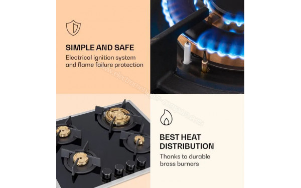 KLARSTEIN Goldflame Domino 4 Prime Noir - Mise en situation