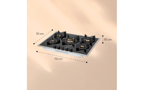 KLARSTEIN Goldflame 5 Prime Noir - Dimensions