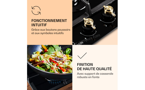 KLARSTEIN Victoria Domino Noir - Panneau de commandes