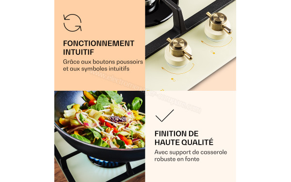 KLARSTEIN Victoria Domino Ivoire - Panneau de commandes