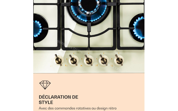 KLARSTEIN Victoria 5 Ivoire - Panneau de commandes