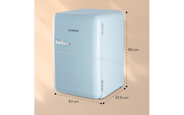 KLARSTEIN Audrey 70 L Bleu - Dimensions