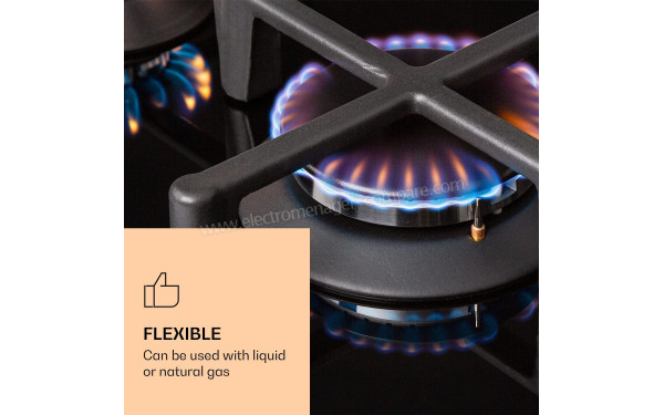 KLARSTEIN Illuminosa 2 - Zoom sur le foyer &agrave; gaz