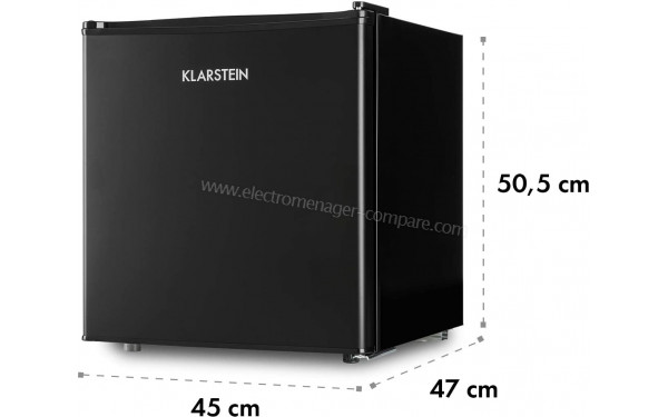 KLARSTEIN Obsidian 72 L Noir Classe F - Dimensions