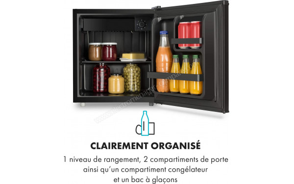 KLARSTEIN Obsidian 72 L Noir Classe F - Vue de l'int&eacute;rieur