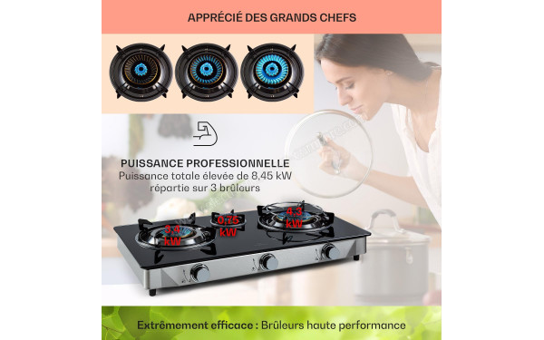 KLARSTEIN Barzona 3+ - Puissance par br&ucirc;leur