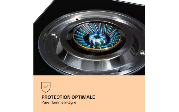 KLARSTEIN Barzona 3 - Zoom sur le foyer &agrave; gaz