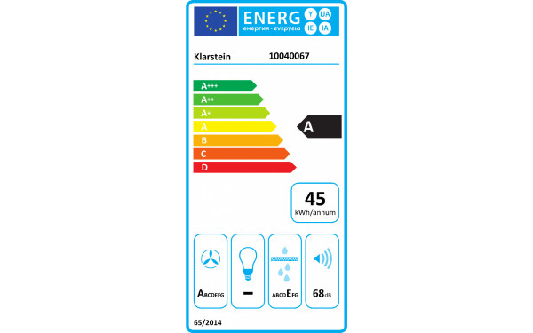 KLARSTEIN Full House 3.0 Down Air System - &Eacute;tiquette &eacute;nergie